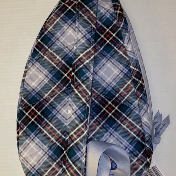 Vera Bradley Essential Sling Backpack Snowy Plaid NWT - Picture 3 of 8
